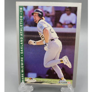 Mark McGwire, 1993 Fleer Fruit of the Loom Oakland Athletics Baseball Card